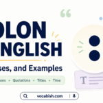 Colon Rules and Examples in English