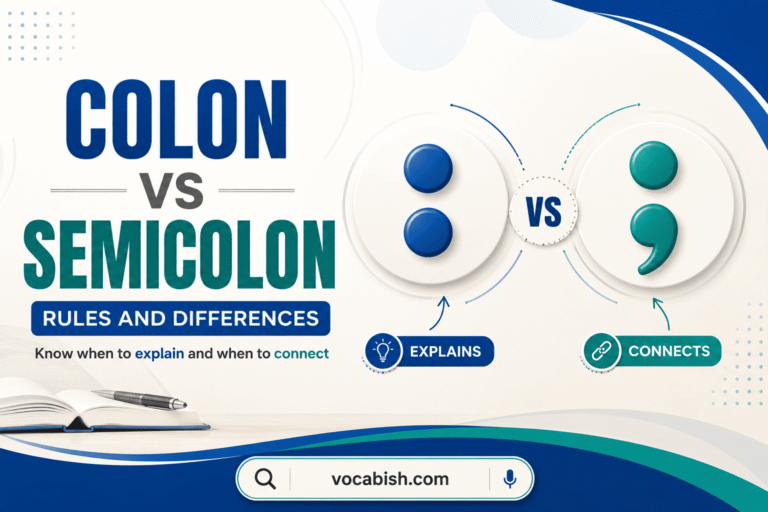 Colon vs Semicolon Rules and Examples