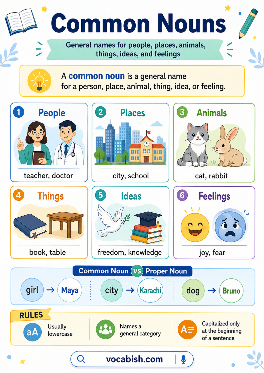 Common Nouns Definition and Examples in English