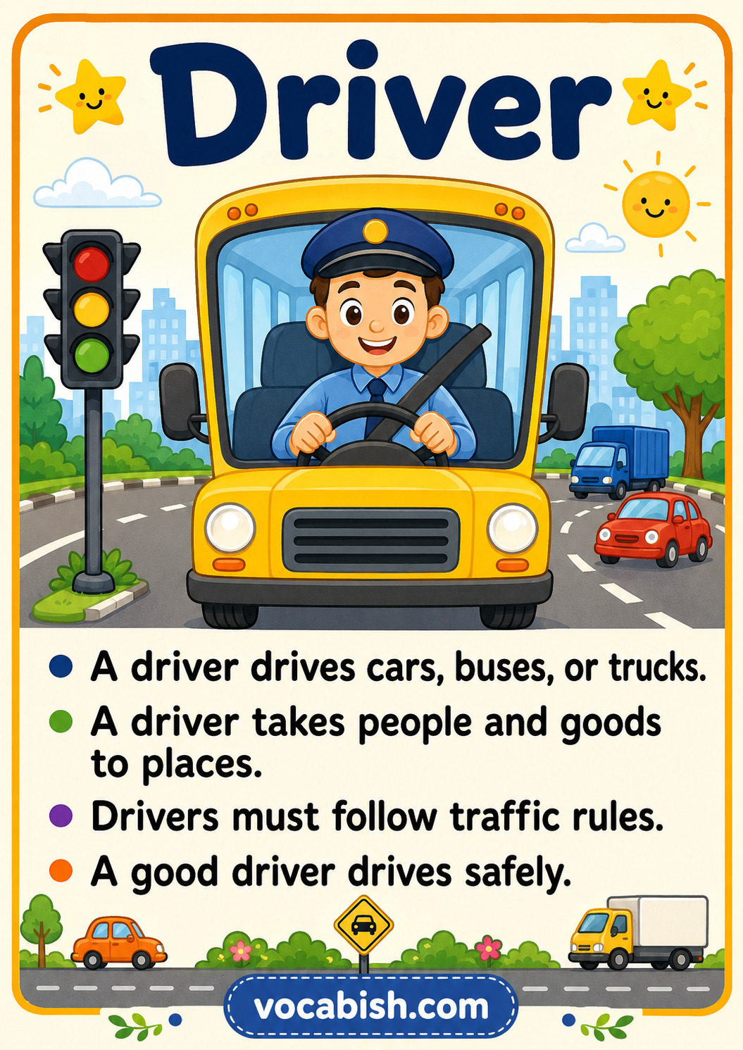 Driver Worksheet for Kids