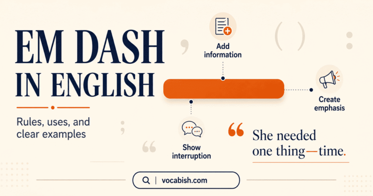 Em Dash Punctuation Mark