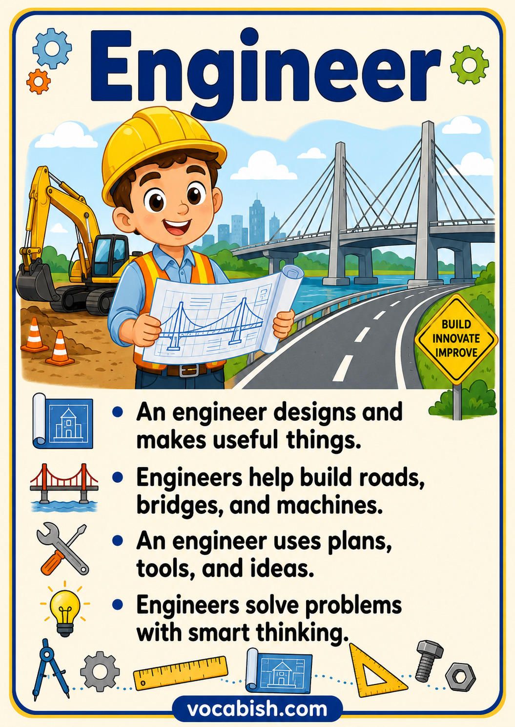 Engineer Worksheet for Kids