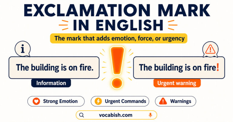 Exclamation Mark in English with Their Rules, Usage, and Examples
