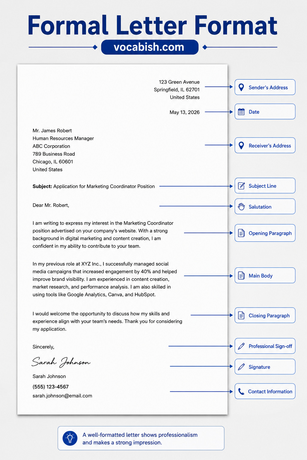 Formal Letter Format