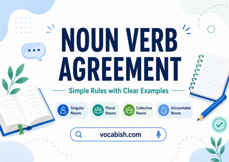 Noun Verb Agreement with Rules and Examples