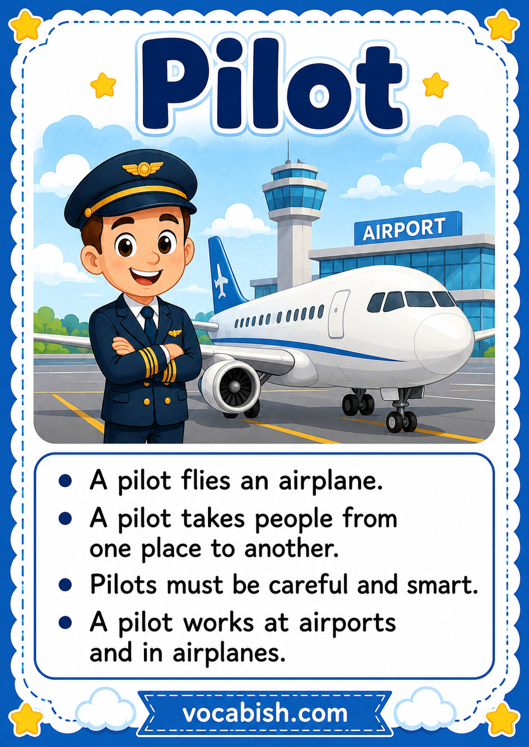 Pilot Worksheet for Kids