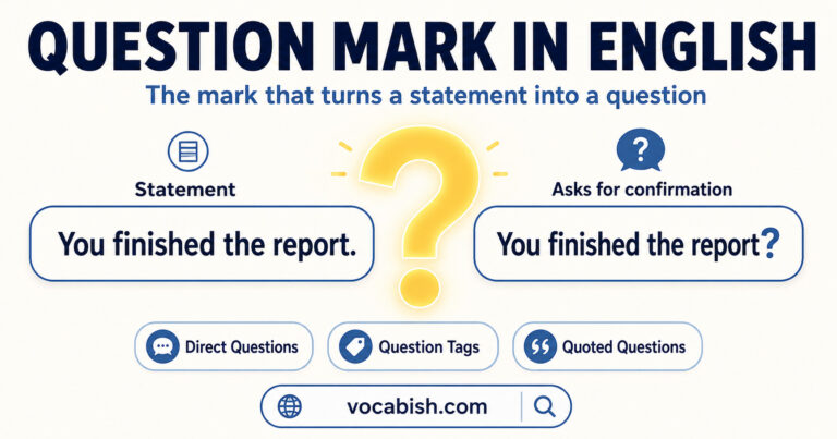 Question Mark in English: Rules and Examples Explained