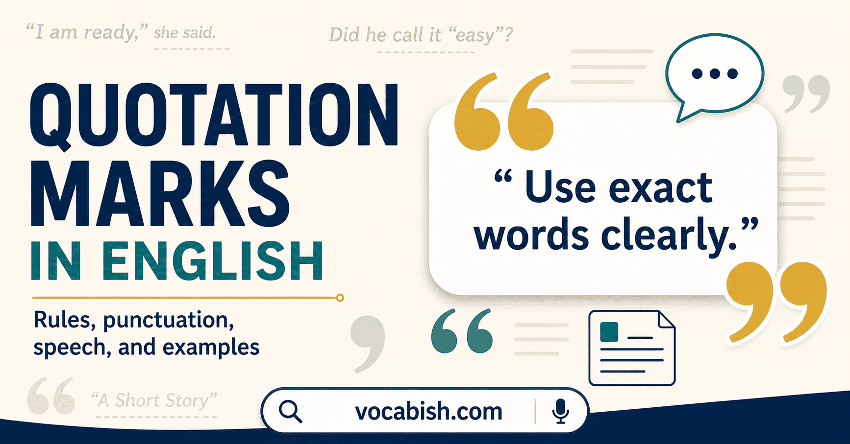 Quotation Marks Rules and Examples in English
