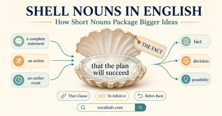 Shell Nouns in English Grammar