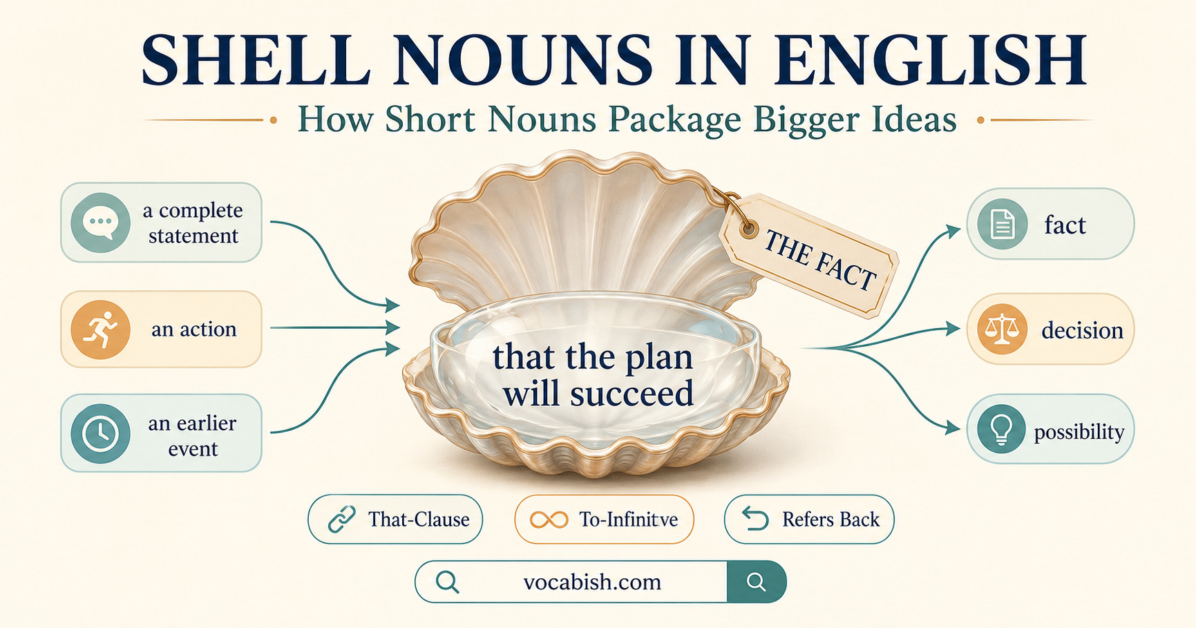 Shell Nouns in English Grammar