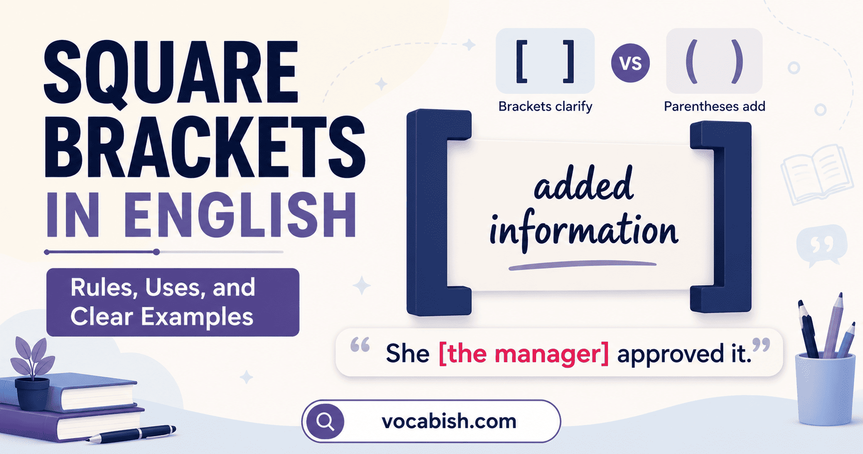 Square Brackets in English Explained with Rules and Examples