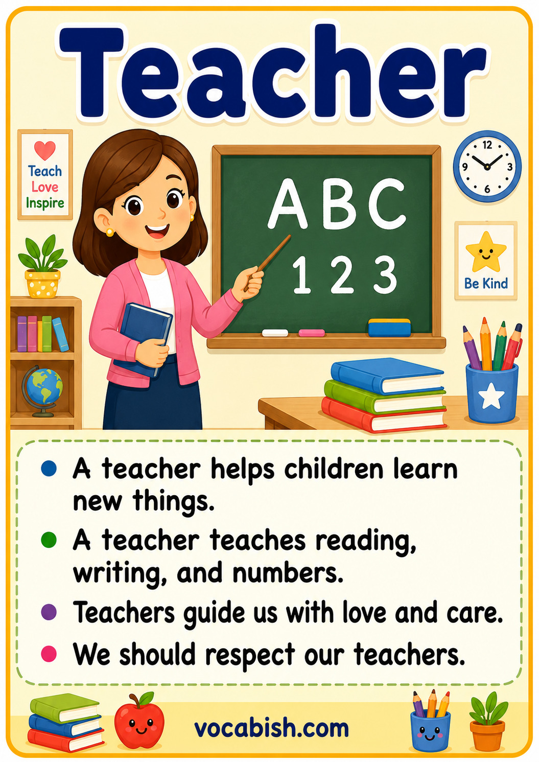 Teacher Occupation for Kids
