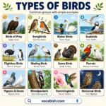 Types of Birds Explained with Names and Groups