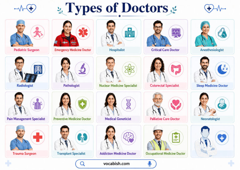 Types of Doctors Explained with Their Specialties