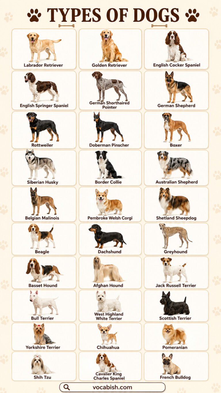 Homely Dogs Types Types of Dogs Explained with Breeds, Traits, Sizes, and Photos | Vocabish