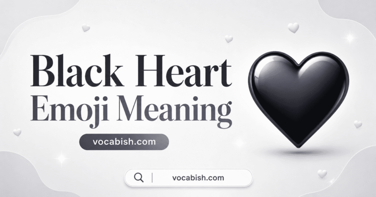 What Does Black Heart Emoji Mean