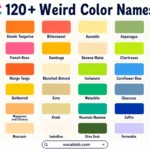 120+ Weird Colors Name with Codes, Pictures, and PDF