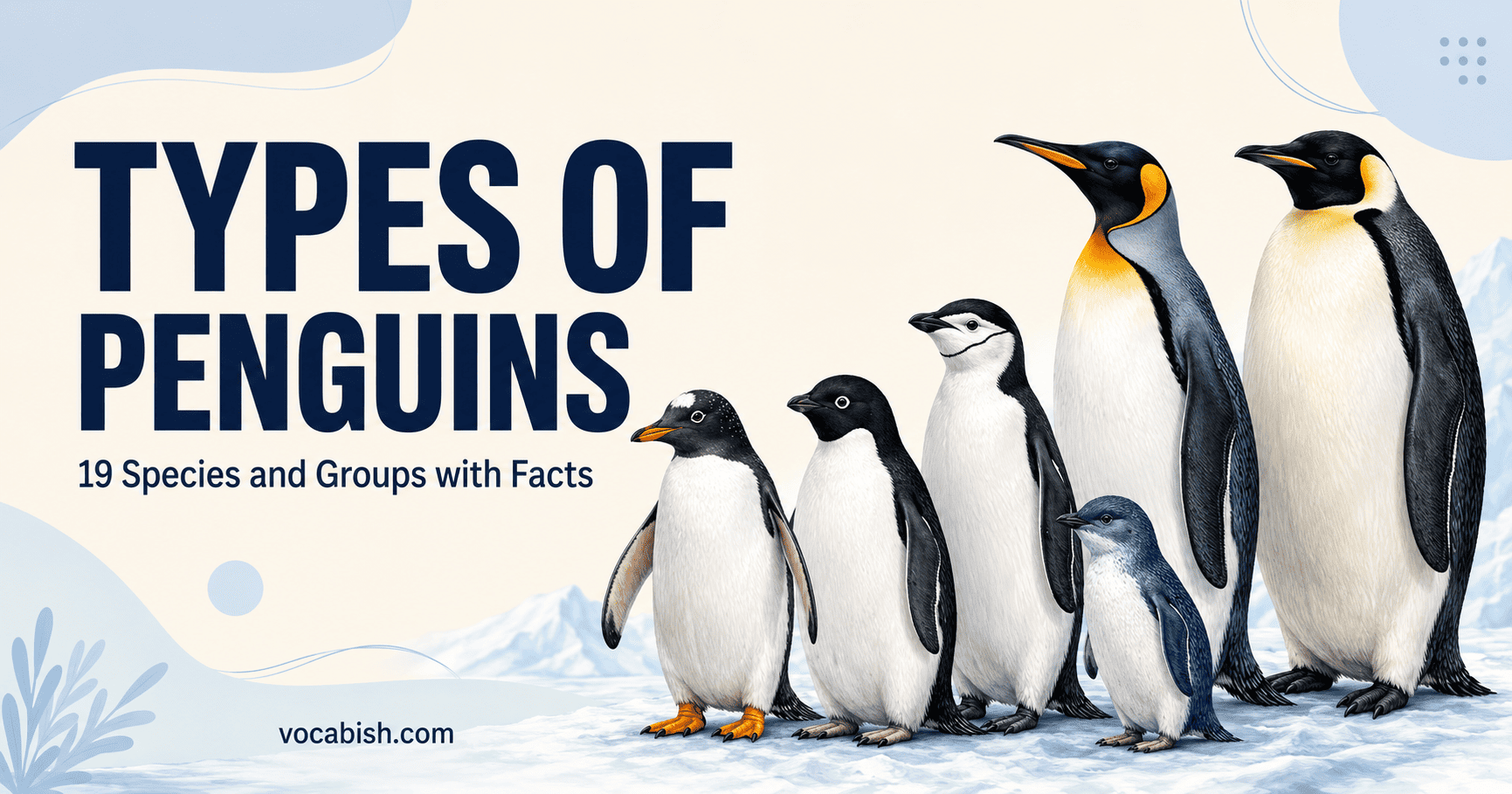 19 Types of Penguins Explained with their Groups and Pictures