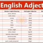 200+ Old English Adjectives with Their Modern Meanings