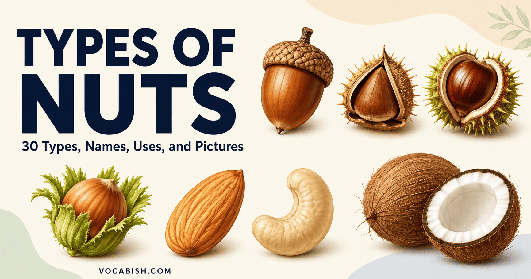 30 Types of Nuts and Pictures