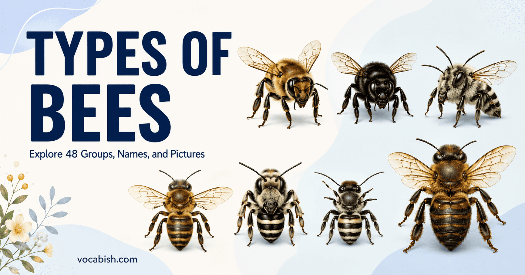 46 Types of Bees and Their Pictures