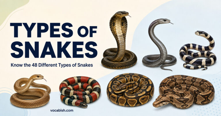 48 Types of Snakes Explained with Their Names and Groups