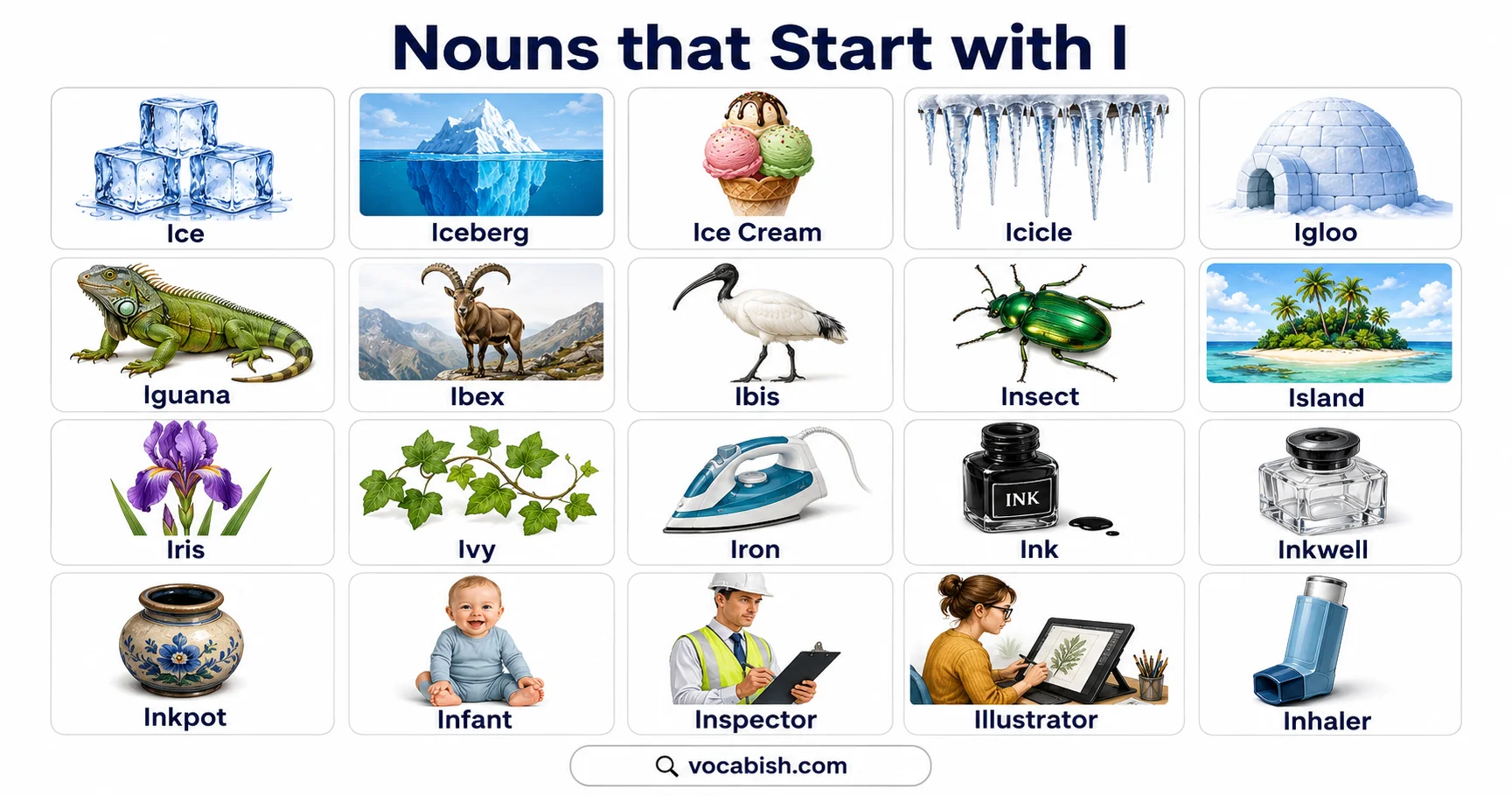 750+ Nouns Starting with I Along with Their Meanings and Examples in Sentences