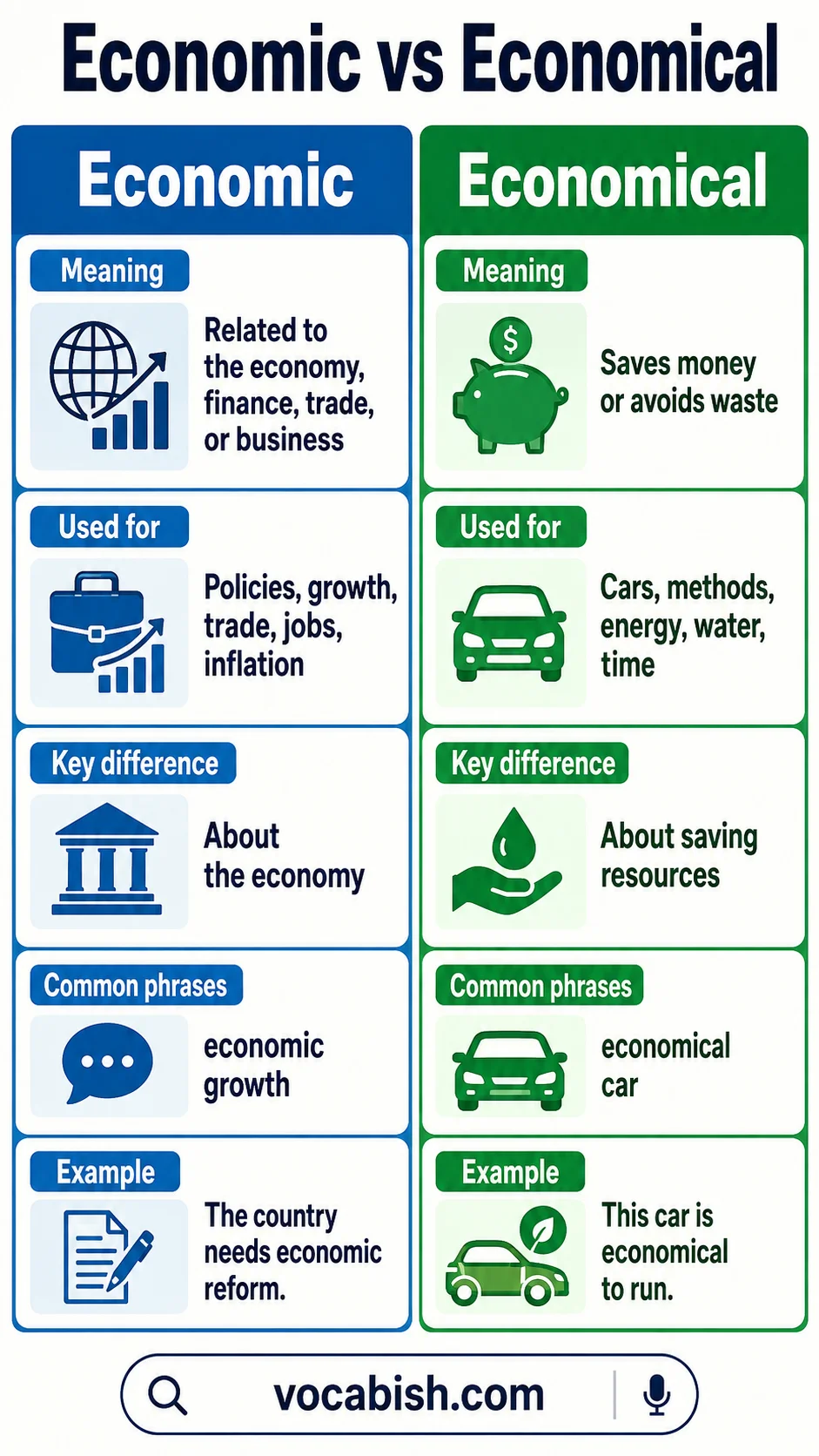 Economic vs Economical Explained with Uses and Examples