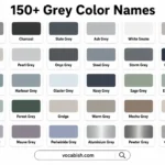Grey Color Names with Codes, Pictures, and PDF