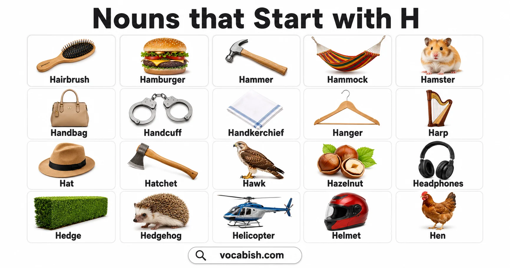 List of All Nouns that Start with H