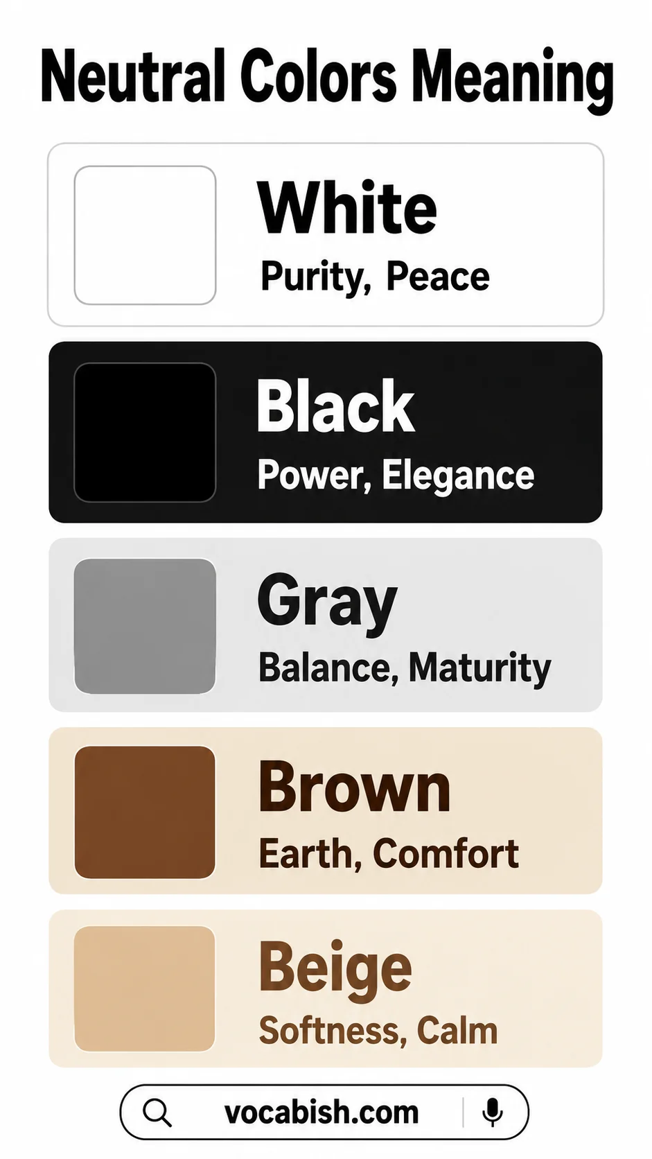 Neutral Colors Meaning