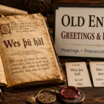 Old English Greetings and Farewells with Their Meanings