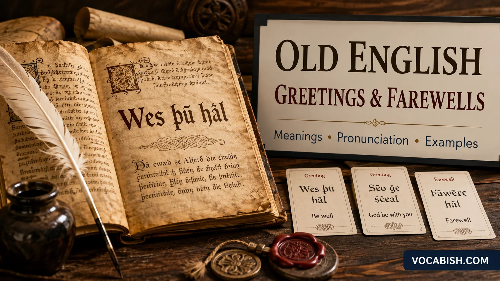 Old English Greetings and Farewells with Their Meanings