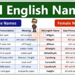 Old English Male and Female Names