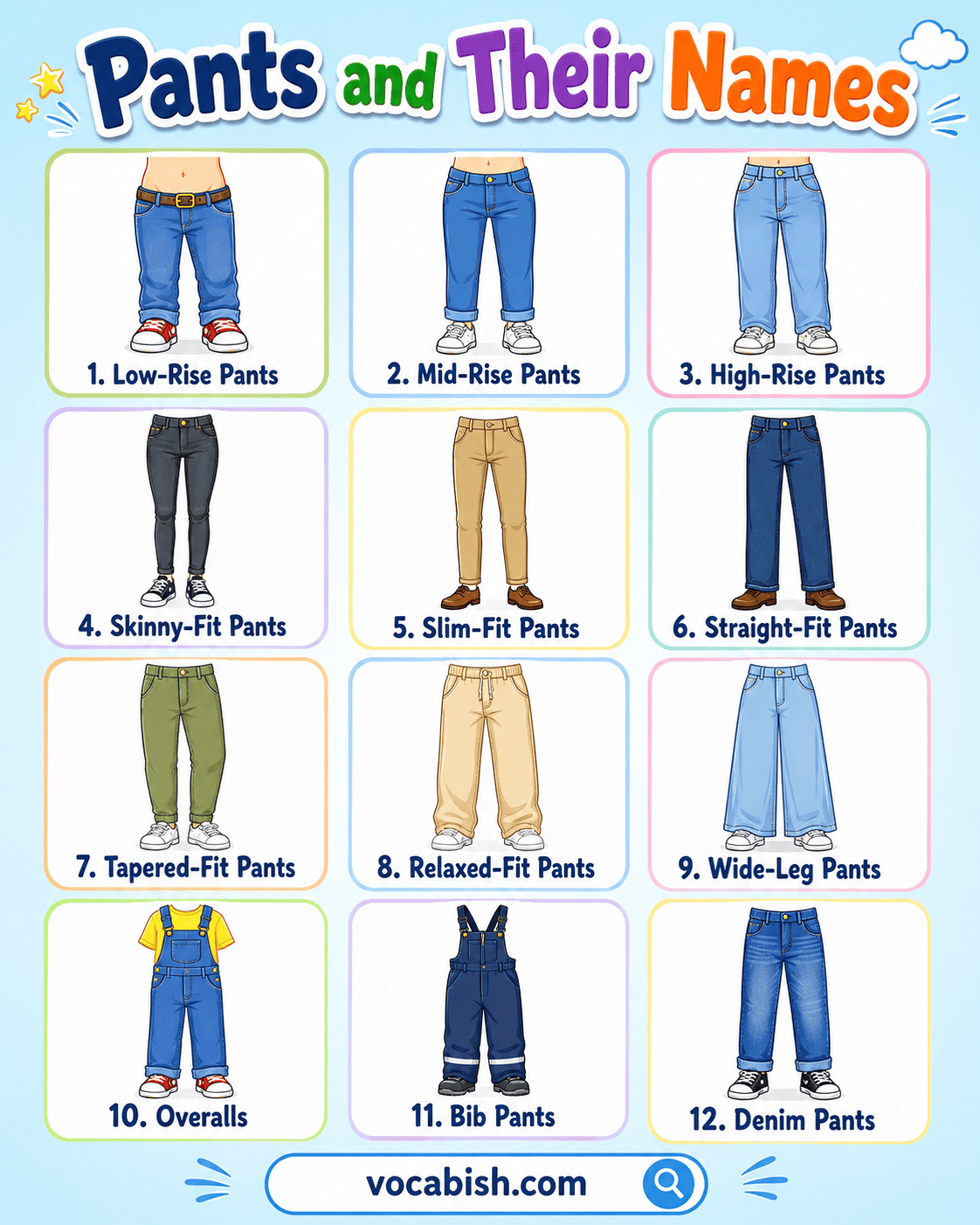 Pants Types and Their Pictures