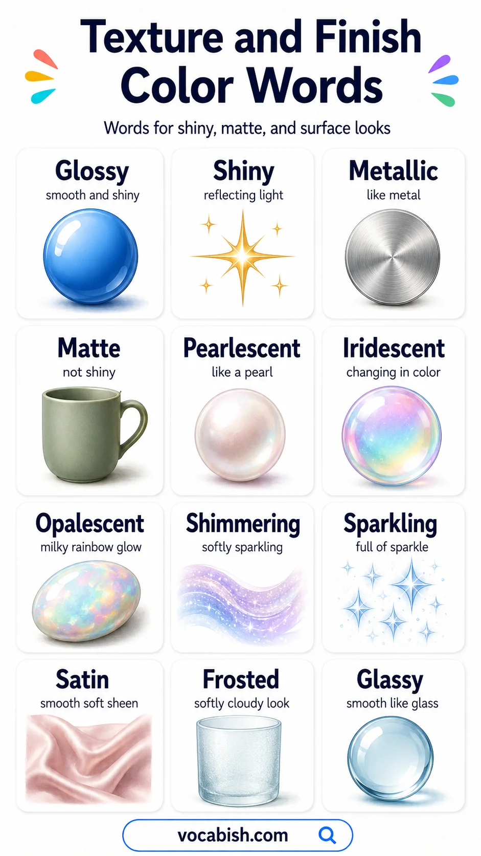 Texture and Finish Color Words