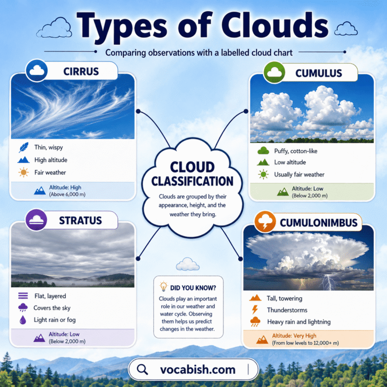 Types of Clouds Explained with Their Names and Weather Conditions