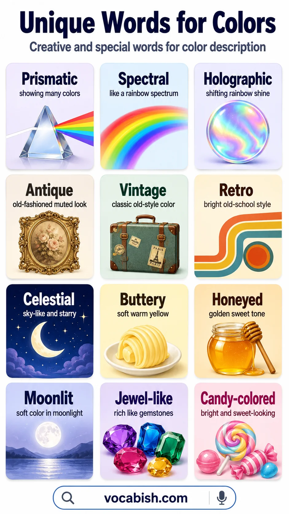Unique Words for Colors