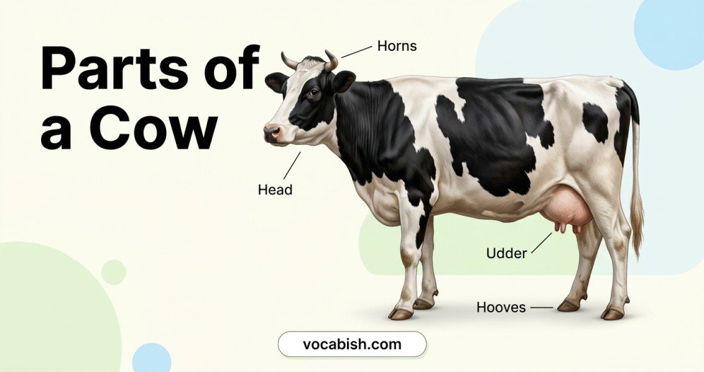 Parts of a Cow: Names, Functions, Anatomy & Diagram