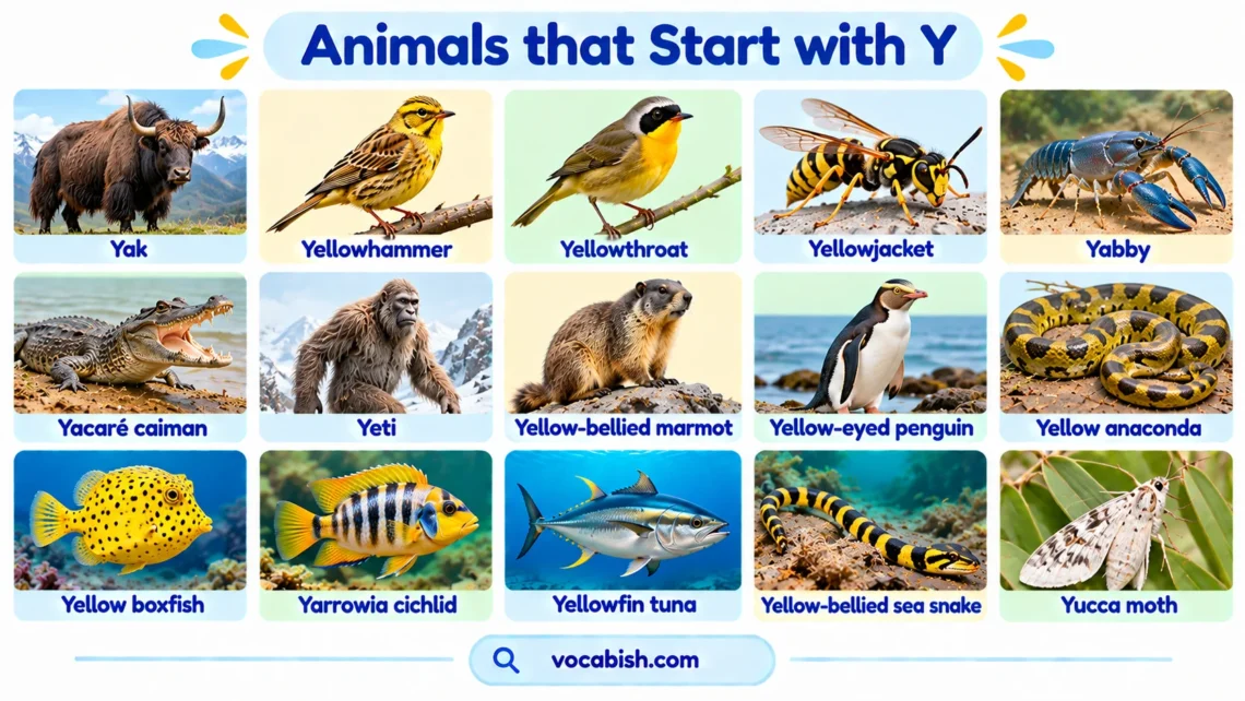 Animals That Start with Y: 100+ Names, Types, and Pictures