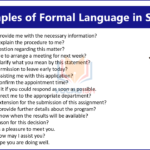 100 Examples of Formal Language in Sentences