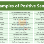 100 Examples of Positive/Affirmative Sentences in English