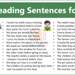 100 Reading Sentences for Kids in English for Daily Practice