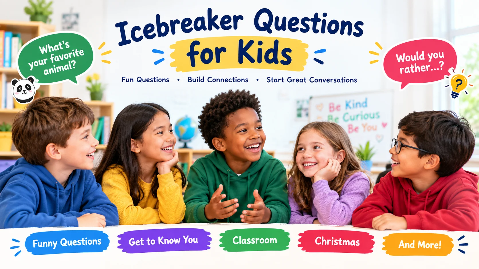 150+ Icebreaker Questions for Kids