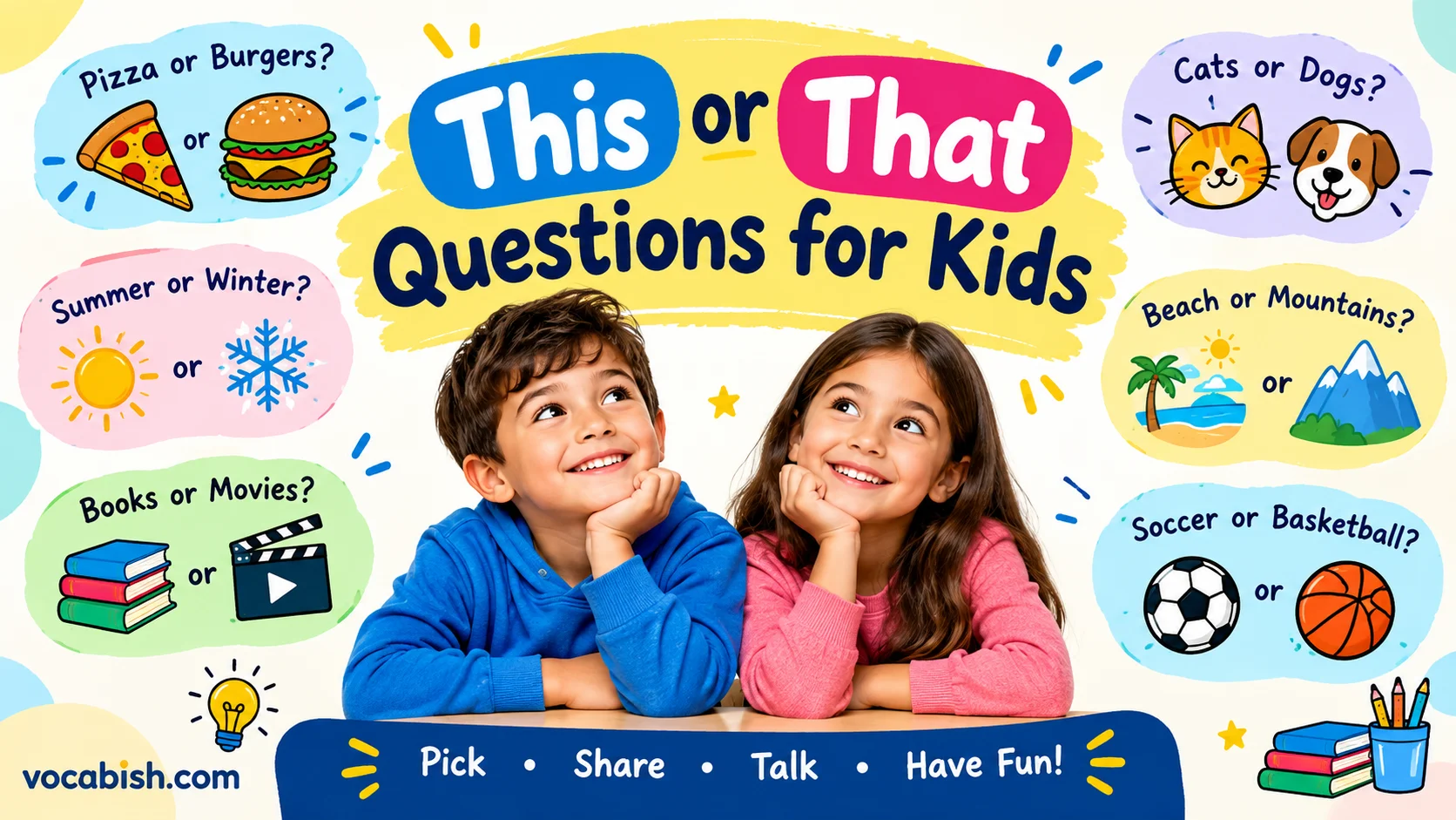 200+ This or That Questions for Kids