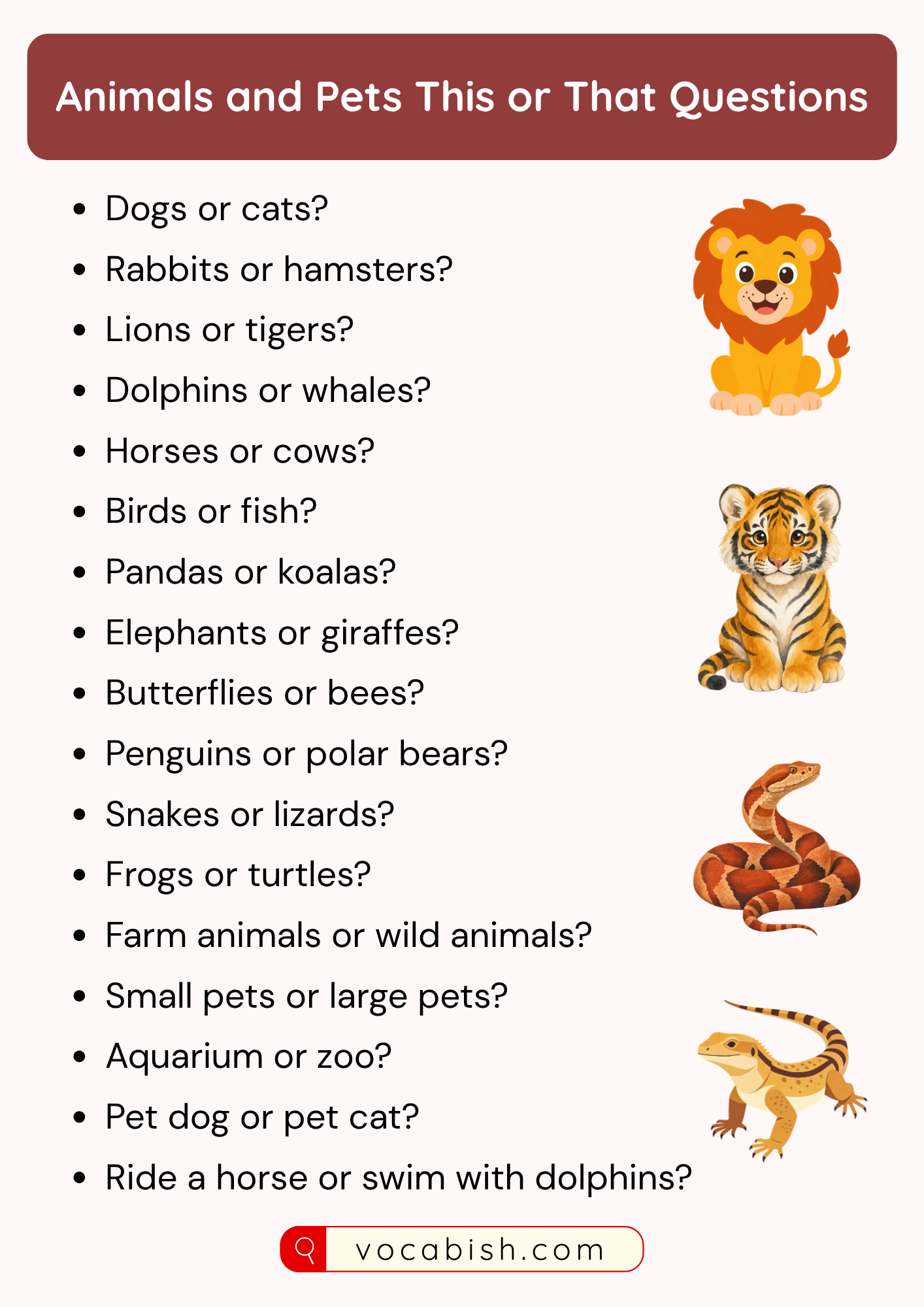 Animals and Pets This or That Questions