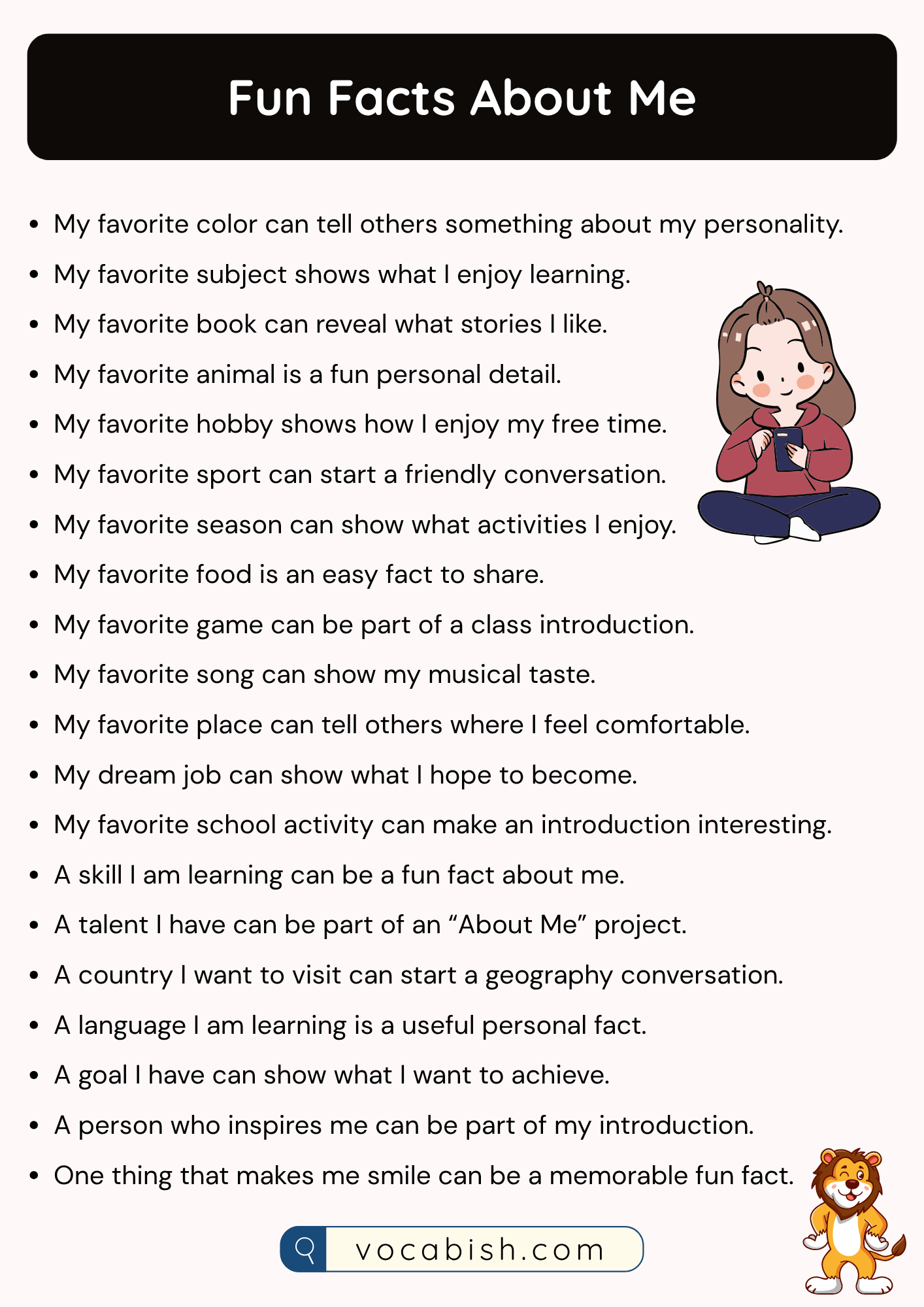 Fun Facts About Me