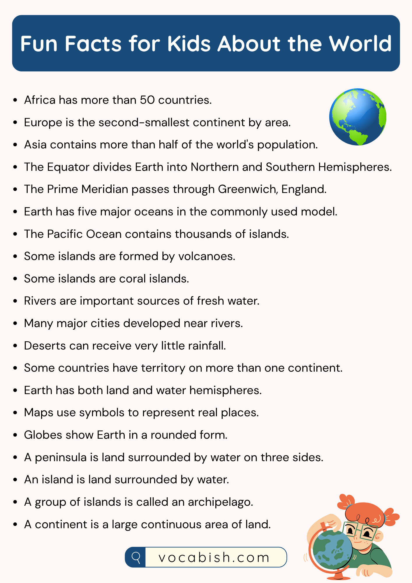 Fun Facts for Kids About the World