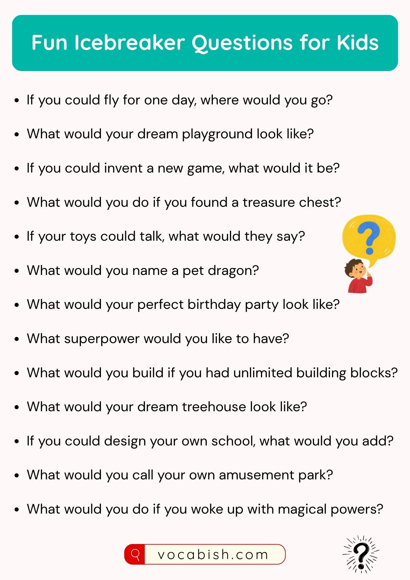 Fun Icebreaker Questions for Kids