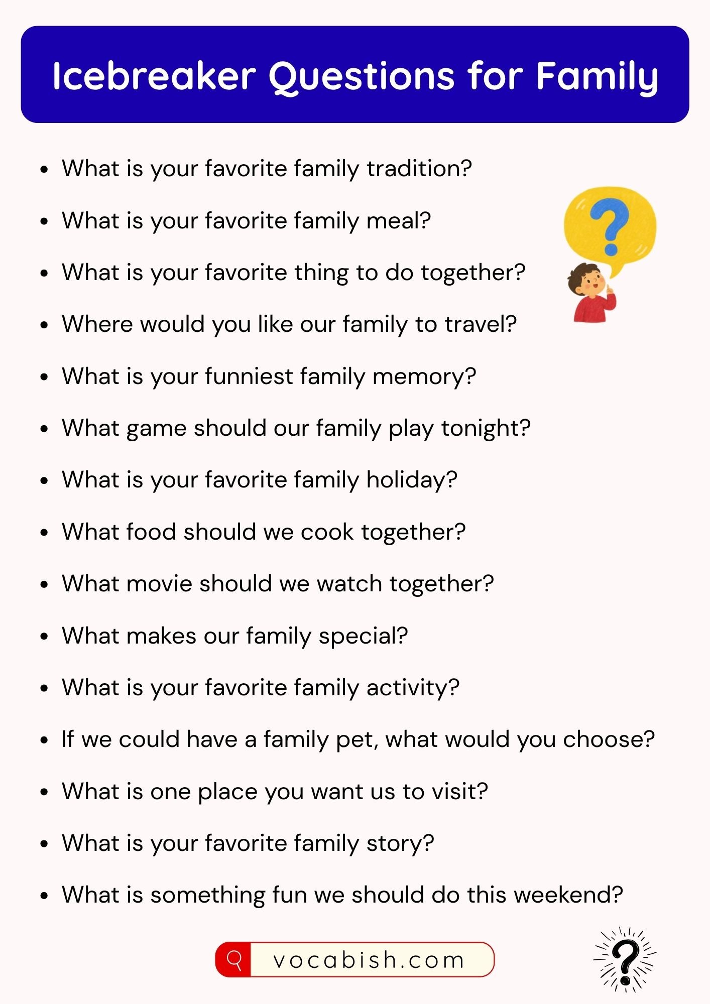 Icebreaker Questions for Family